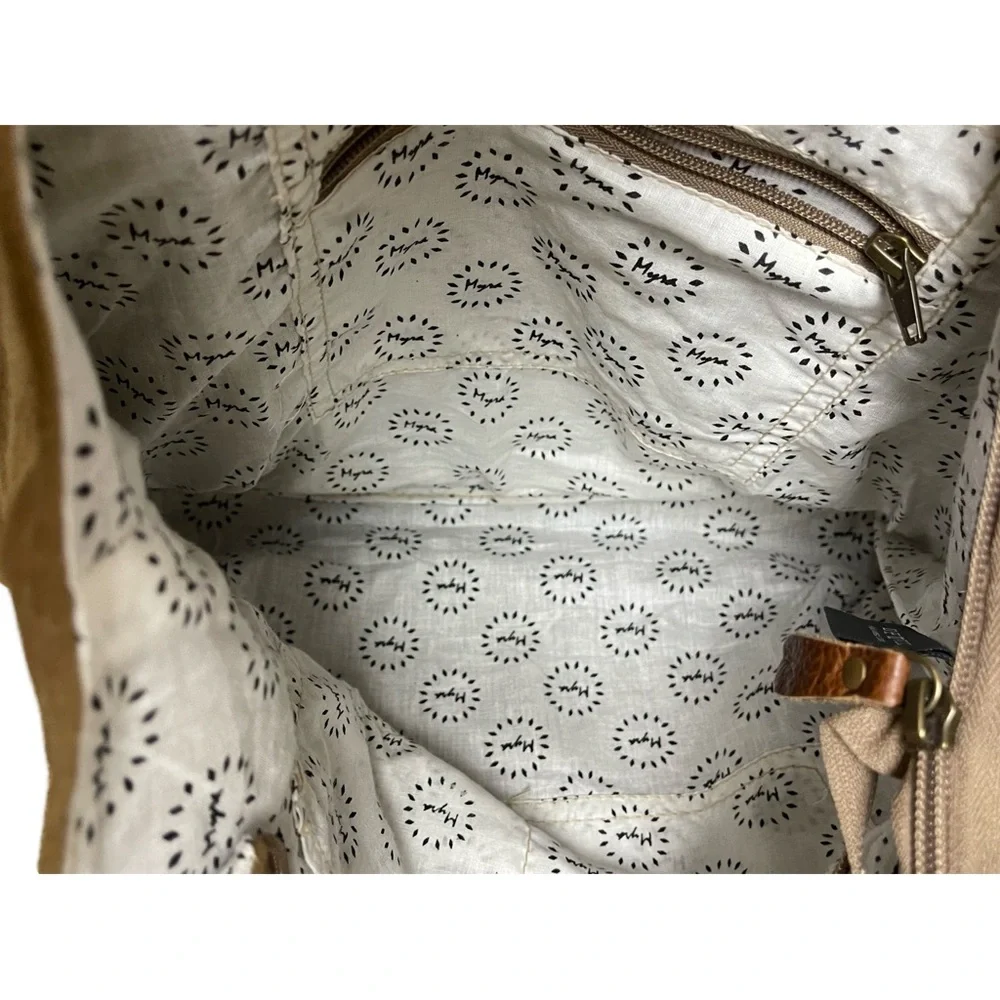 Myra Pasban Tote Bag canvas vintage looking La Couspaude French Wine Boho - Picture 5 of 10